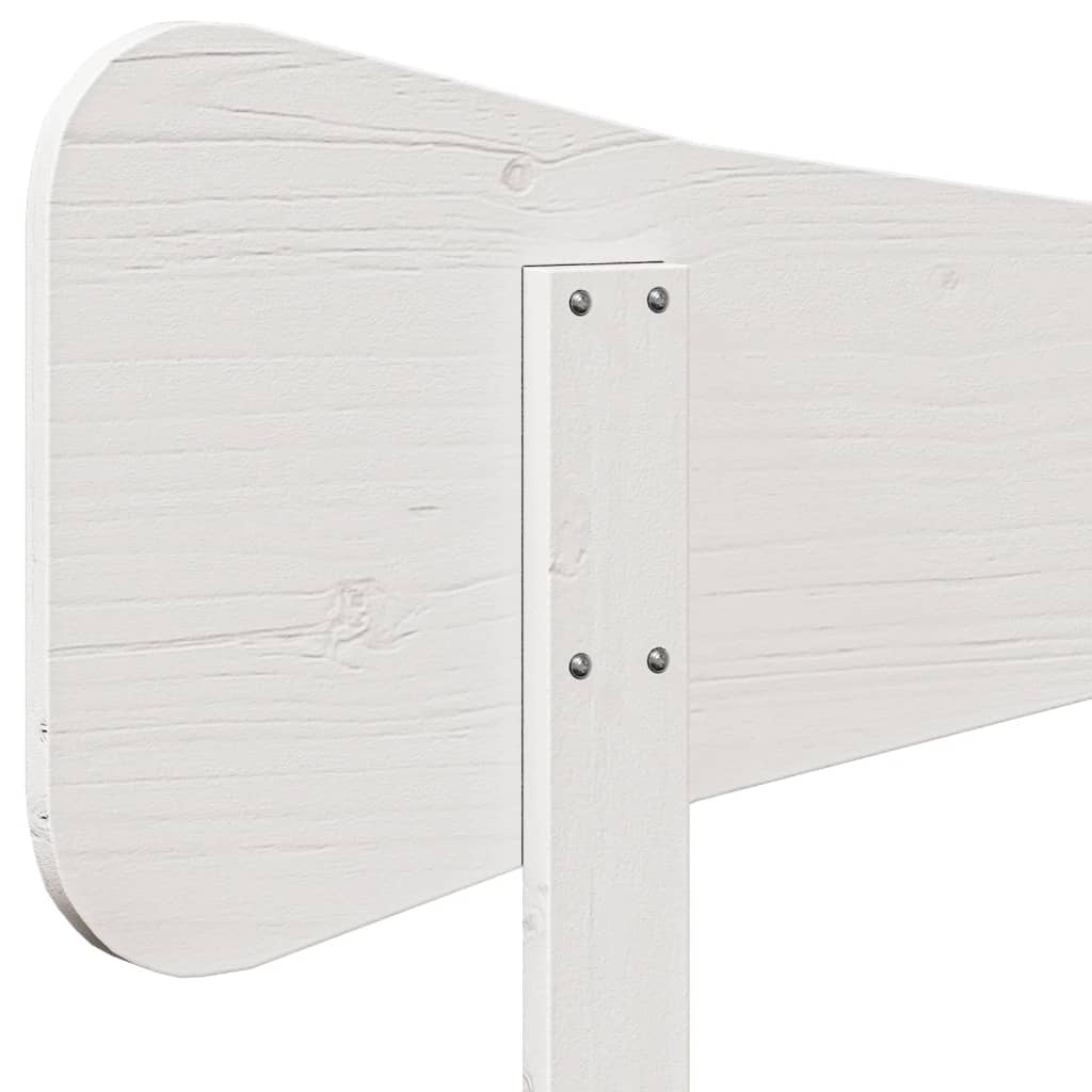 vidaXL Kopfteil Weiß 160 cm Massivholz Kiefer