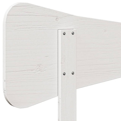vidaXL Kopfteil Weiß 160 cm Massivholz Kiefer