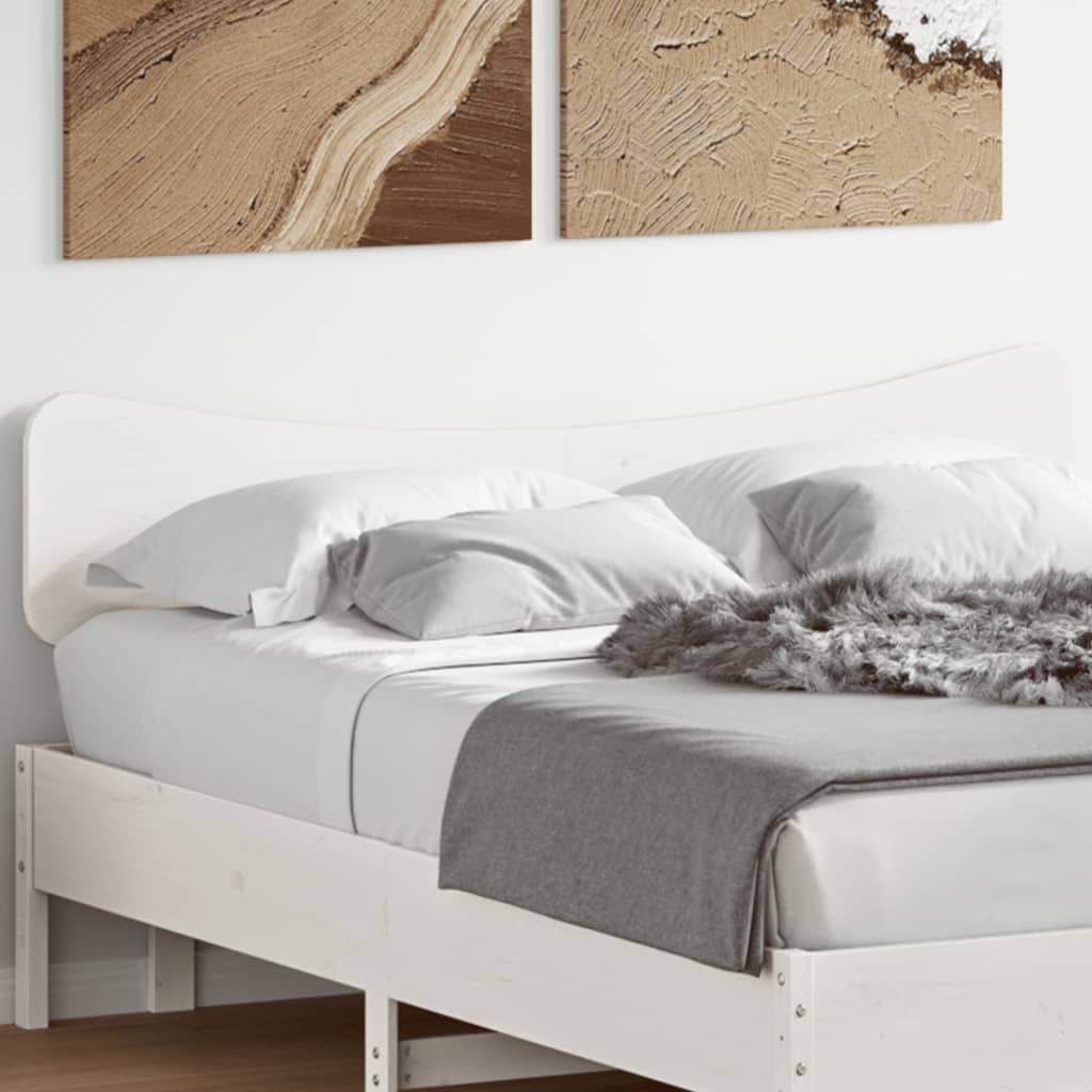 vidaXL Kopfteil Weiß 160 cm Massivholz Kiefer