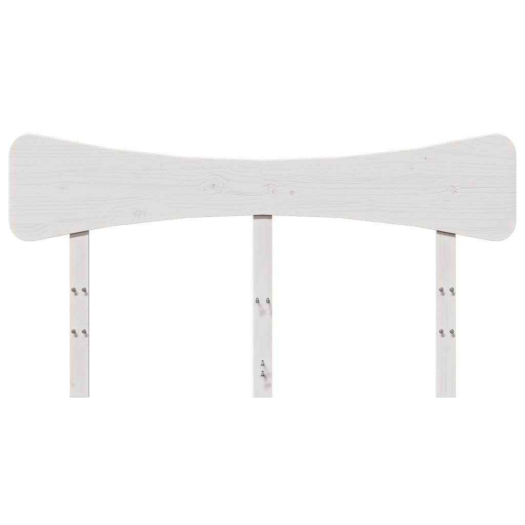 vidaXL Kopfteil Weiß 150 cm Massivholz Kiefer