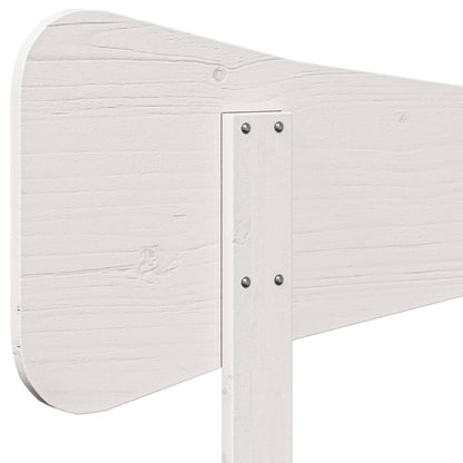 vidaXL Kopfteil Weiß 150 cm Massivholz Kiefer
