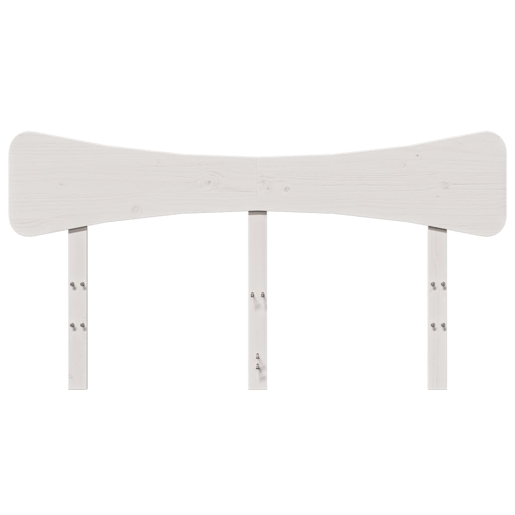 vidaXL Kopfteil Weiß 140 cm Massivholz Kiefer