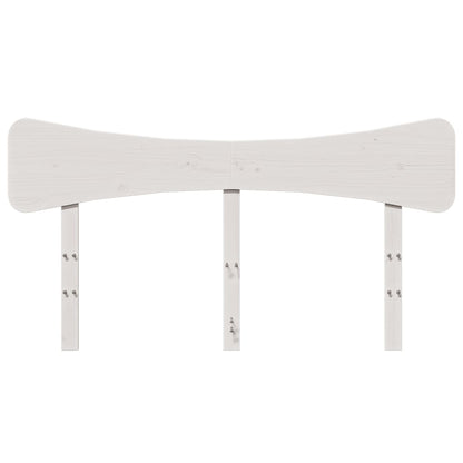 vidaXL Kopfteil Weiß 140 cm Massivholz Kiefer