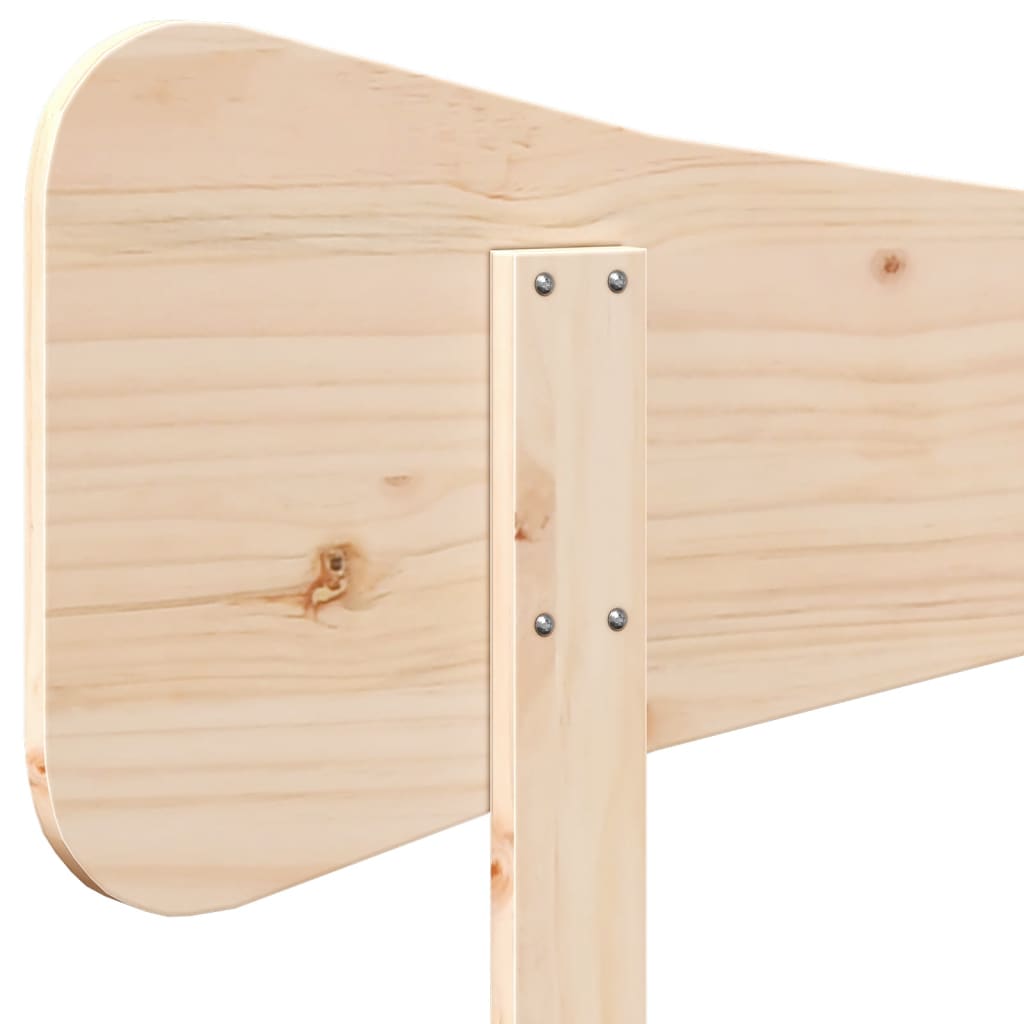 vidaXL Kopfteil 120 cm Massivholz Kiefer