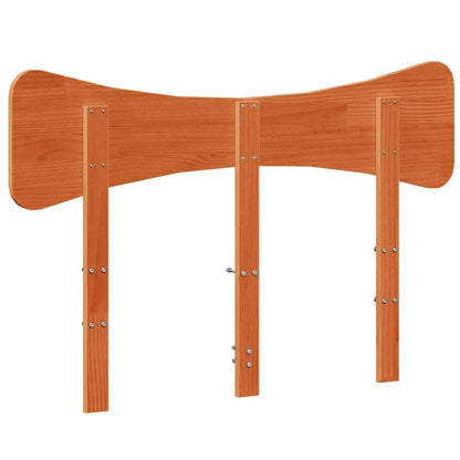 vidaXL Kopfteil Wachsbraun 120 cm Massivholz Kiefer