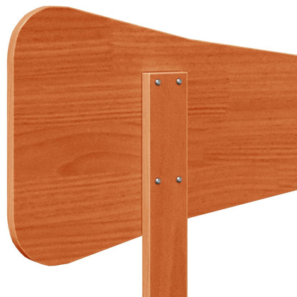 vidaXL Kopfteil Wachsbraun 120 cm Massivholz Kiefer