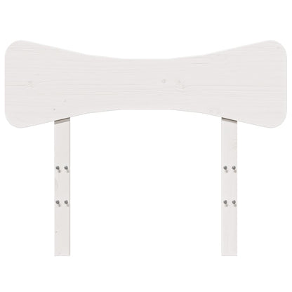 vidaXL Kopfteil Weiß 90 cm Massivholz Kiefer