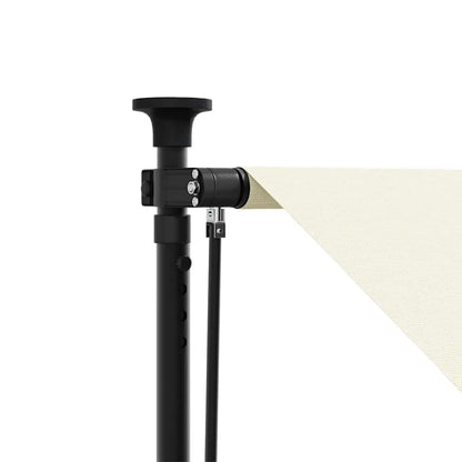 vidaXL Markise Einziehbar Creme 400x150 cm Stoff und Stahl