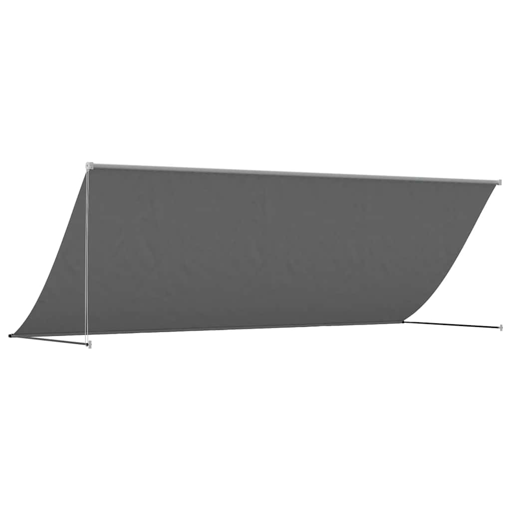 vidaXL Markise Einziehbar Anthrazit 350x150 cm Stoff und Stahl