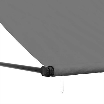 vidaXL Markise Einziehbar Anthrazit 350x150 cm Stoff und Stahl