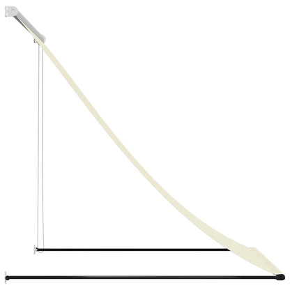 vidaXL Markise Einziehbar Creme 100x150 cm Stoff und Stahl