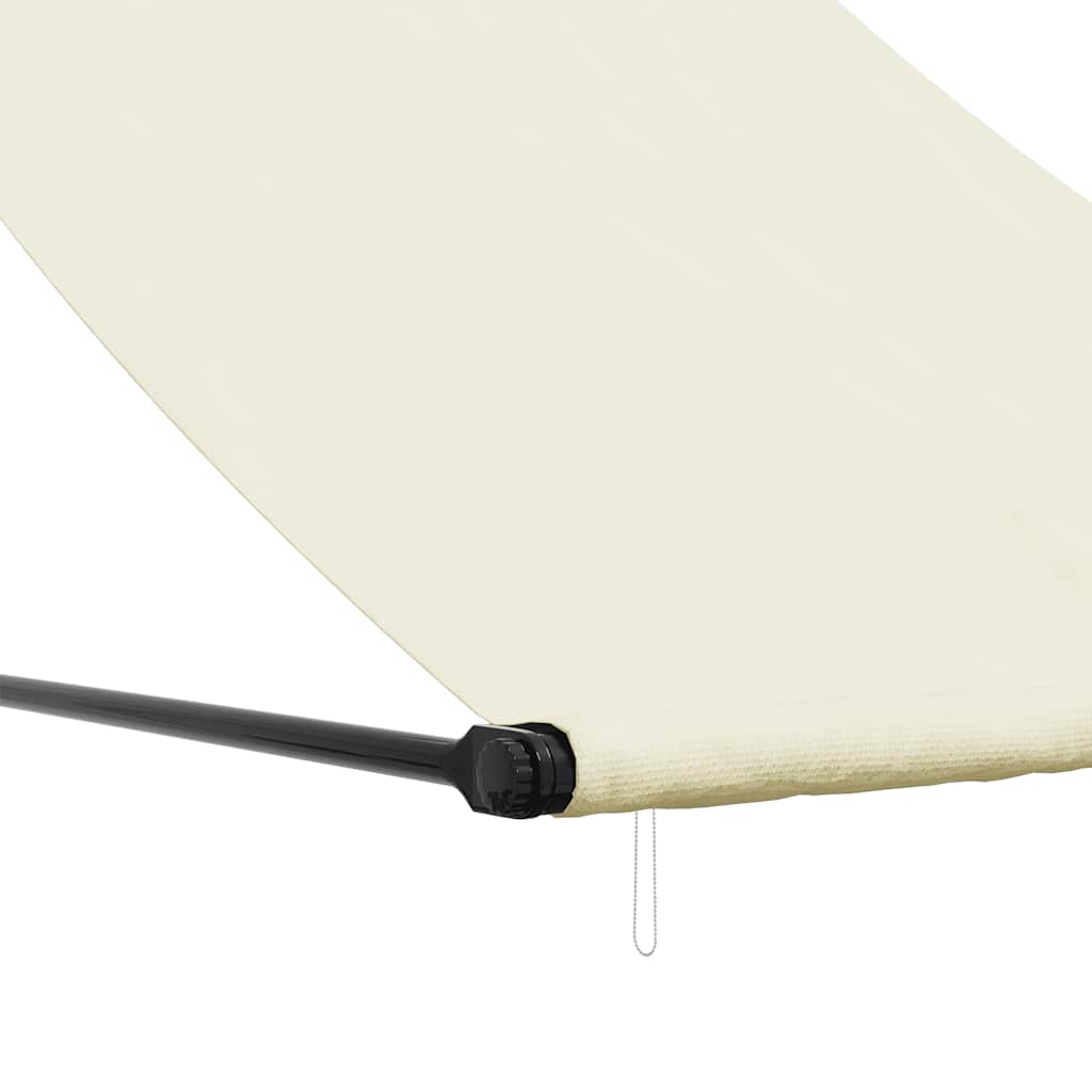 vidaXL Markise Einziehbar Creme 100x150 cm Stoff und Stahl