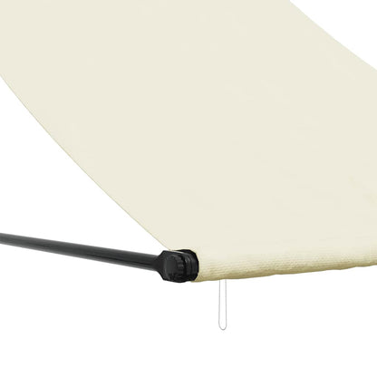 vidaXL Markise Einziehbar Creme 100x150 cm Stoff und Stahl