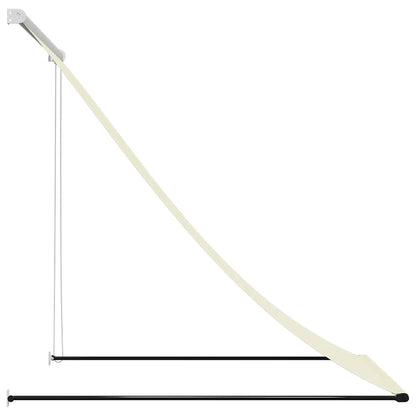 vidaXL Markise Einziehbar Creme 150x150 cm Stoff und Stahl