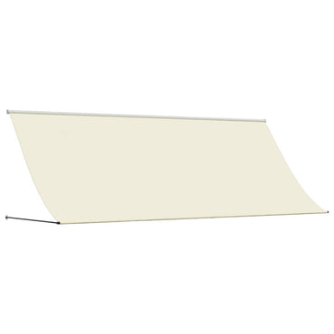 vidaXL Markise Einziehbar Creme 350x150 cm Stoff und Stahl