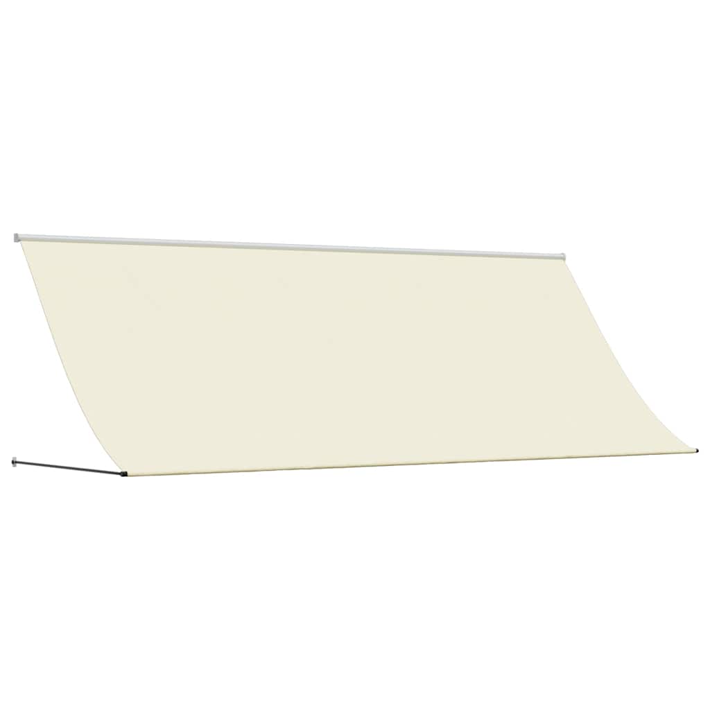 vidaXL Markise Einziehbar Creme 400x150 cm Stoff und Stahl