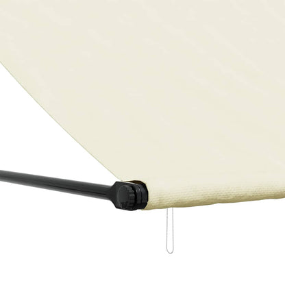 vidaXL Markise Einziehbar Creme 400x150 cm Stoff und Stahl