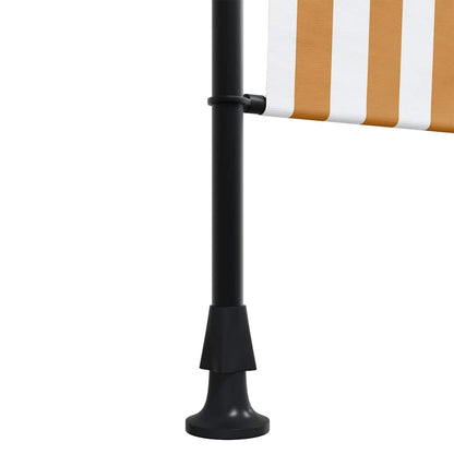 vidaXL Außenrollo Orange und Weiß 200x270 cm Stoff und Stahl