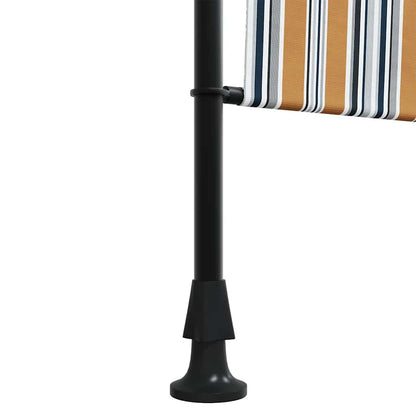 vidaXL Außenrollo Gelb und Weiß 100x270 cm Stoff und Stahl