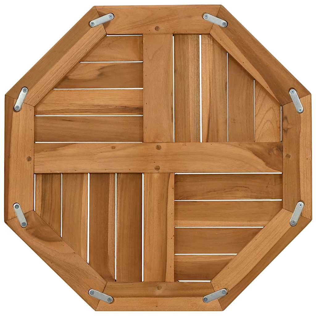 vidaXL Tischplatte 50x50x2,5 cm Achteckig Massivholz Teak