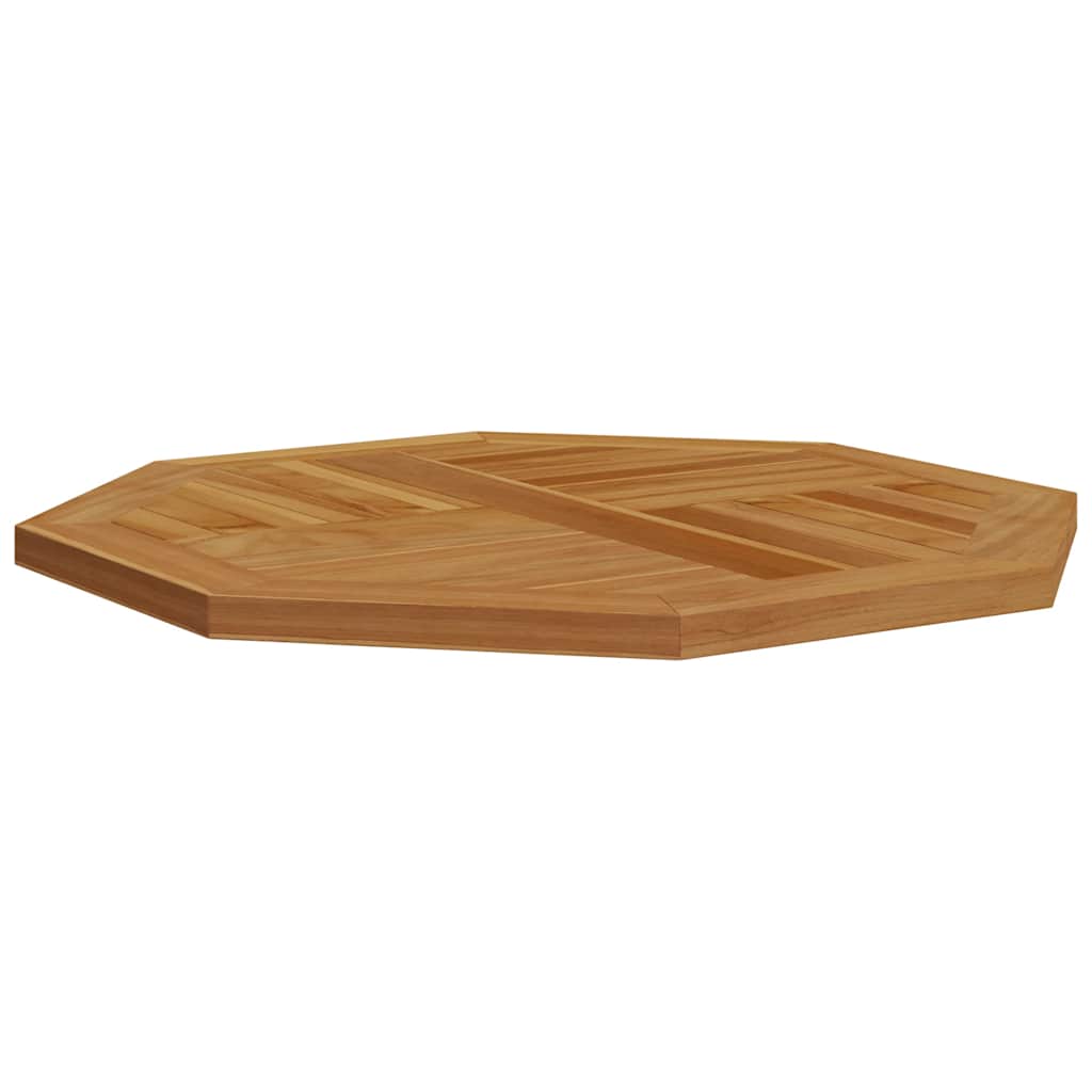 vidaXL Tischplatte 70x70x2,5 cm Achteckig Massivholz Teak