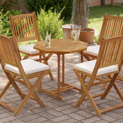 vidaXL Tischplatte 70x70x2,5 cm Achteckig Massivholz Teak