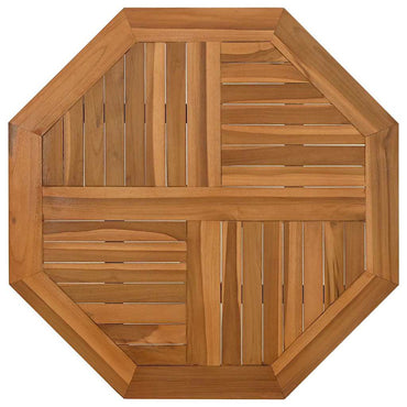 vidaXL Tischplatte 80x80x2,5 cm Achteckig Massivholz Teak