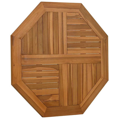 vidaXL Tischplatte 80x80x2,5 cm Achteckig Massivholz Teak