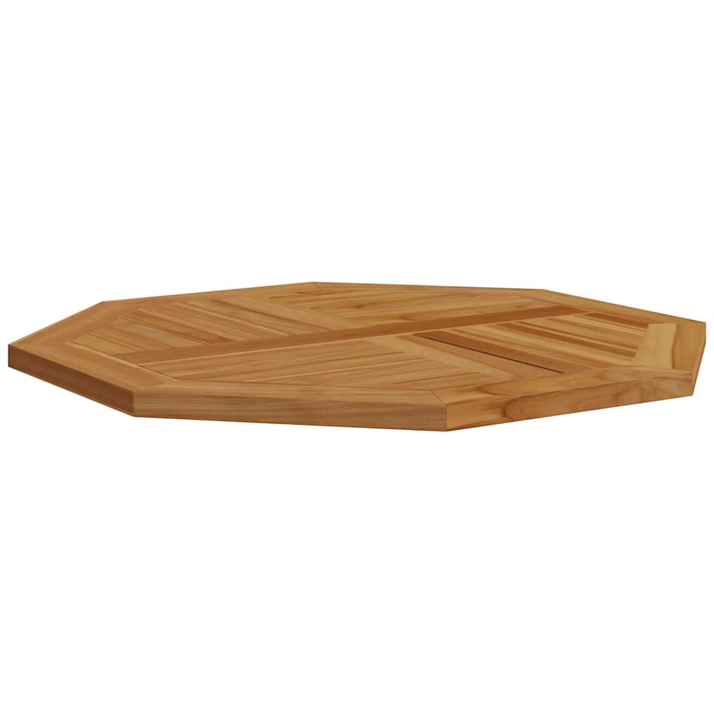 vidaXL Tischplatte 80x80x2,5 cm Achteckig Massivholz Teak