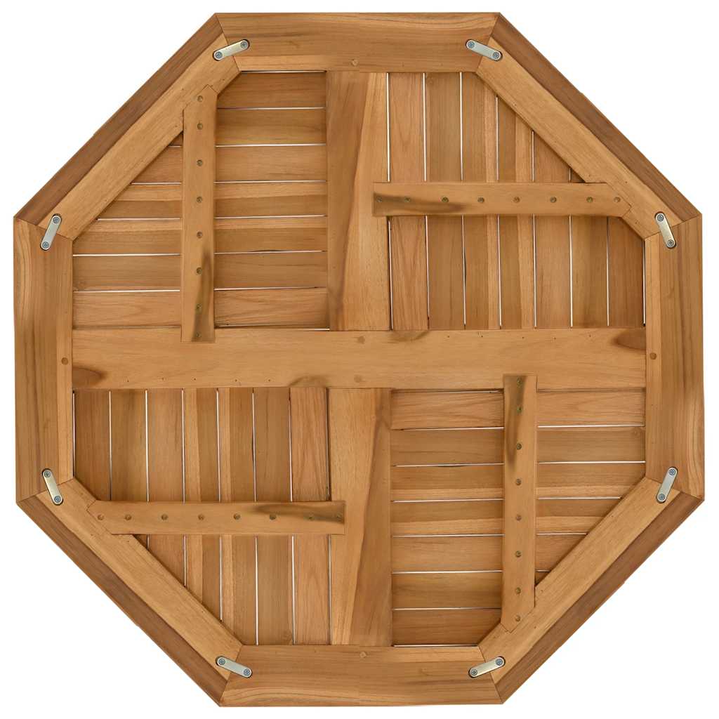 vidaXL Tischplatte 80x80x2,5 cm Achteckig Massivholz Teak