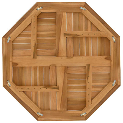 vidaXL Tischplatte 80x80x2,5 cm Achteckig Massivholz Teak