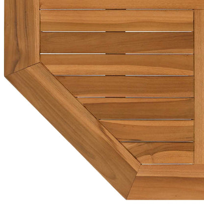 vidaXL Tischplatte 80x80x2,5 cm Achteckig Massivholz Teak