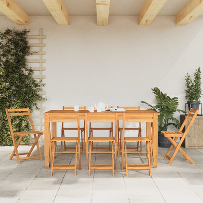 vidaXL Bistrostühle 8 Stk. Klappbar Massivholz Akazie