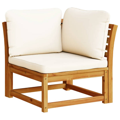 vidaXL 4-tlg. Garten-Lounge-Set mit Kissen Massivholz Akazie