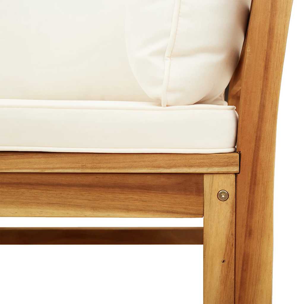 5-tlg. Garten-Lounge-Set mit Kissen Massivholz Akazie