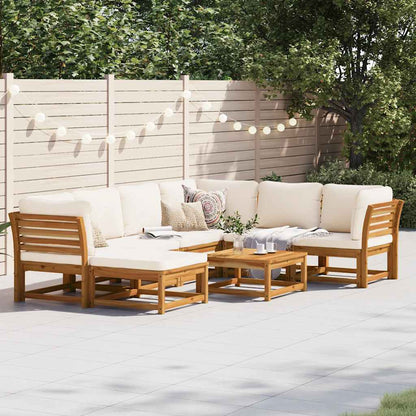 vidaXL 8-tlg. Garten-Lounge-Set mit Kissen Massivholz Akazie