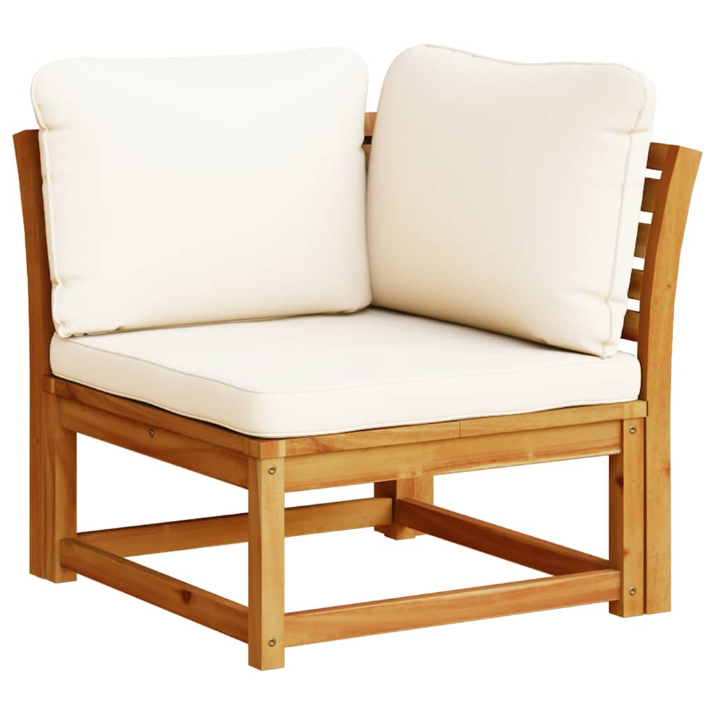 vidaXL 10-tlg. Garten-Lounge-Set mit Kissen Massivholz Akazie