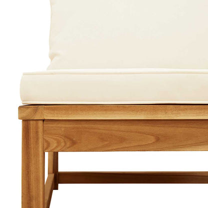 vidaXL 4-tlg. Garten-Lounge-Set mit Kissen Massivholz Akazie