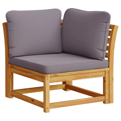 vidaXL 4-tlg. Garten-Lounge-Set mit Kissen Massivholz Akazie