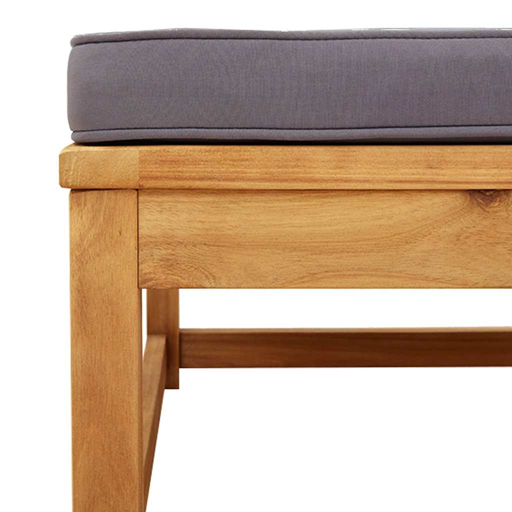 vidaXL Salon de jardin 6 pcs avec coussins Bois d'acacia massif