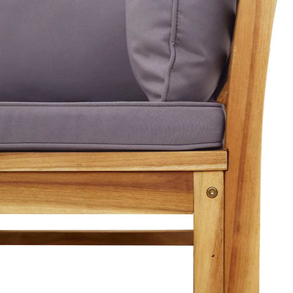 vidaXL Salon de jardin 4 pcs avec coussins Bois d'acacia massif