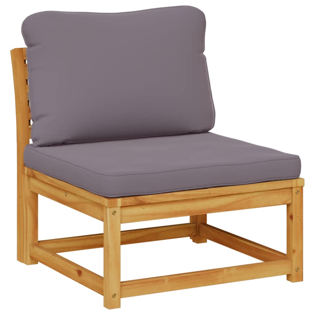 vidaXL 7-tlg. Garten-Lounge-Set mit Kissen Massivholz Akazie