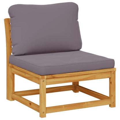 vidaXL Salon de jardin 5 pcs avec coussins Bois d'acacia massif