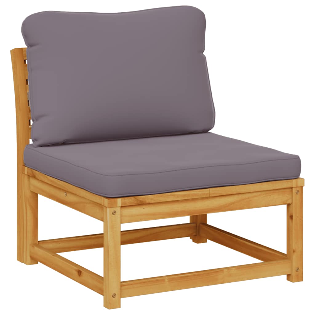 vidaXL Salon de jardin 8 pcs avec coussins Bois d'acacia massif