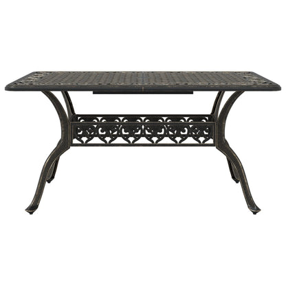 vidaXL 5-tlg. Garten-Essgruppe Bronzen Aluminiumguss