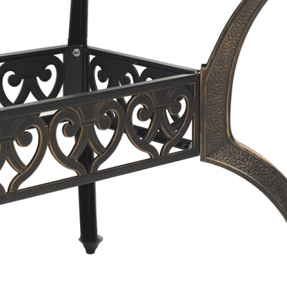 vidaXL 5-tlg. Garten-Essgruppe Bronzen Aluminiumguss
