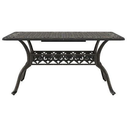 vidaXL 5-tlg. Garten-Essgruppe Bronzen Aluminiumguss