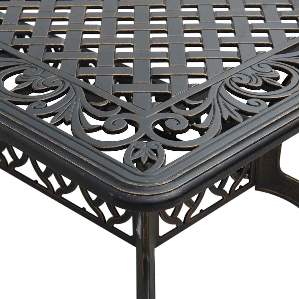vidaXL 5-tlg. Garten-Essgruppe Bronzen Aluminiumguss