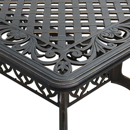 vidaXL 5-tlg. Garten-Essgruppe Bronzen Aluminiumguss