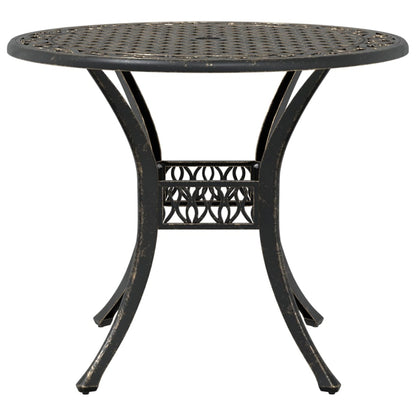 vidaXL 5-tlg. Garten-Essgruppe Bronzen Aluminiumguss